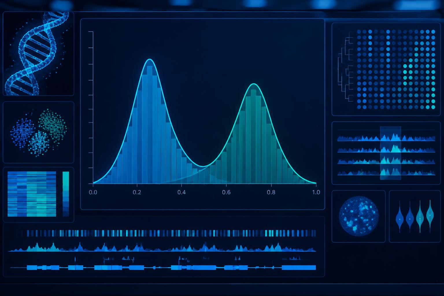 DNA methylation beta value density visualisation