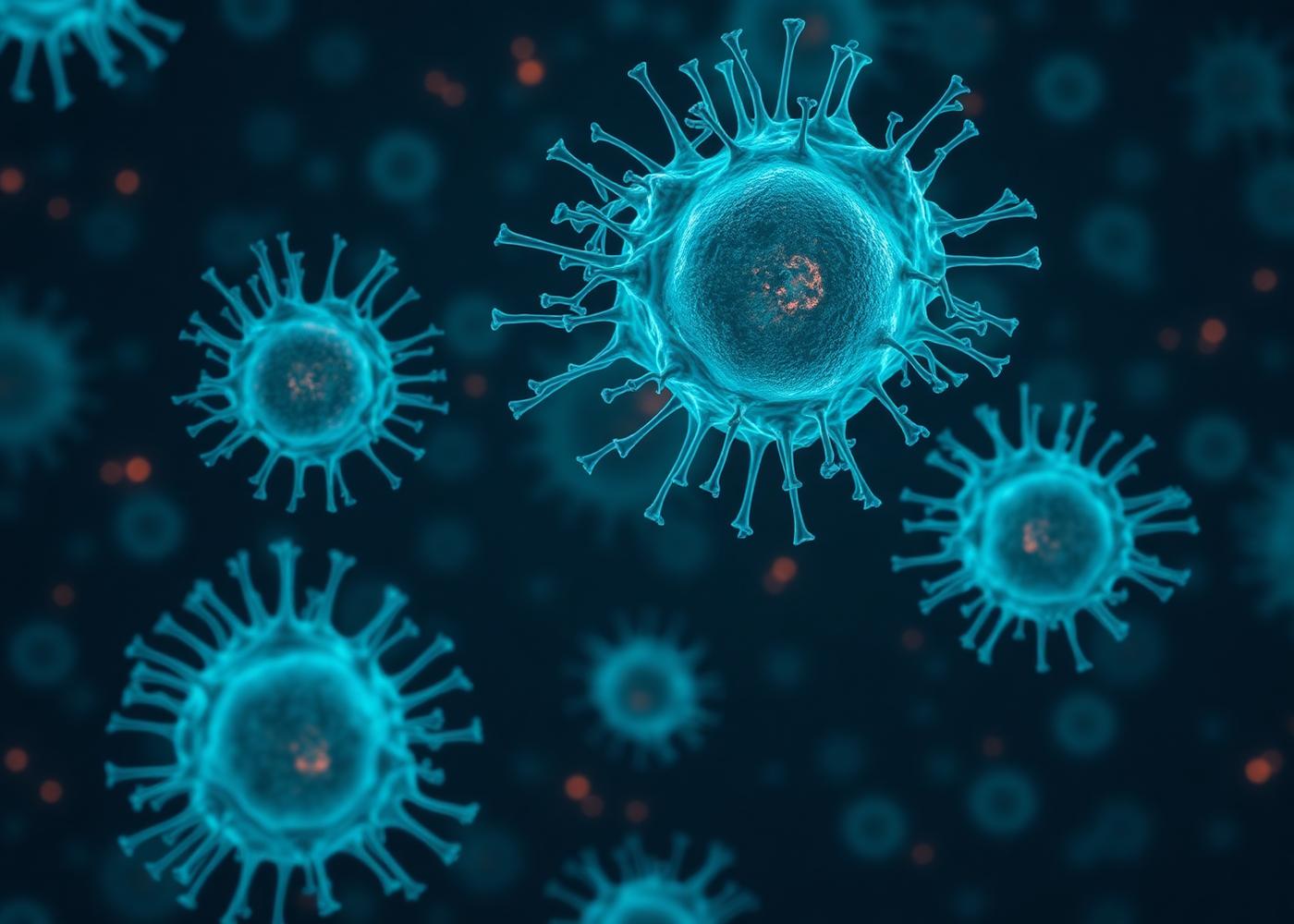 Microscopy visualisation of immune cells