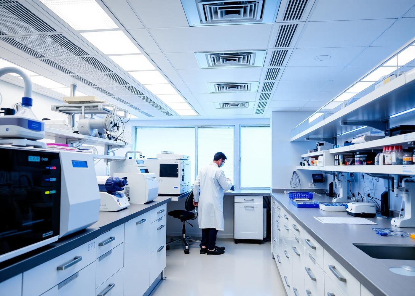 Modern genomics laboratory where methylation analysis is performed